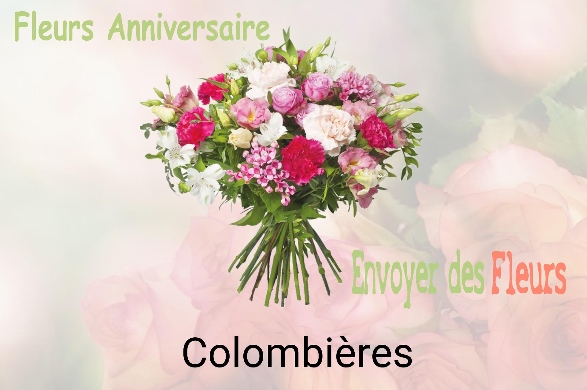 Bouquet de fleurs d’anniversaire livré à Colombières