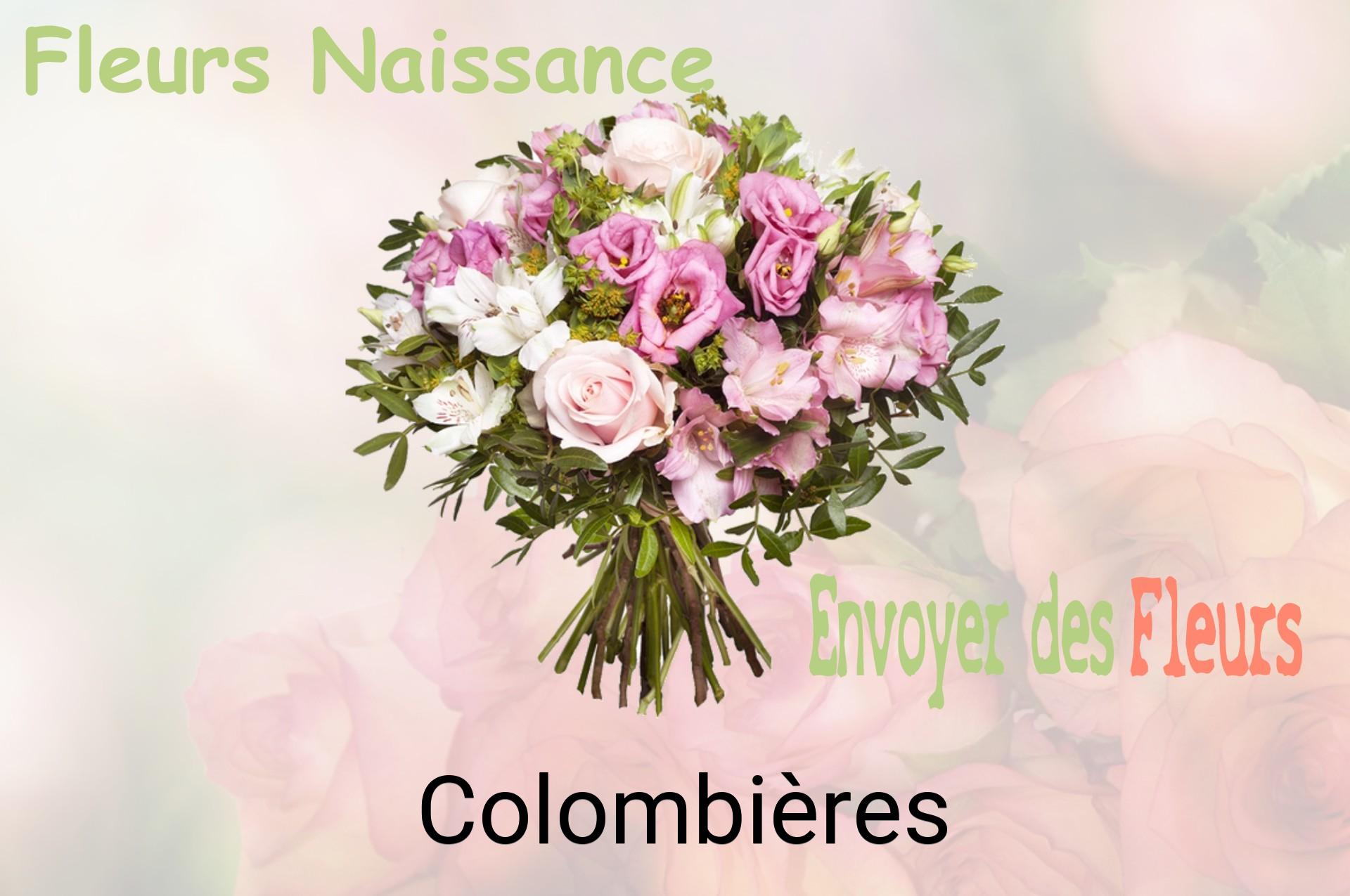 Bouquet de fleurs de naissance livré à Colombières